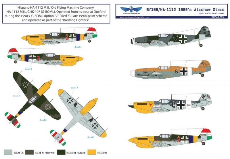 1/48 Scale Bf109/HA-1112 M1L Buchon 