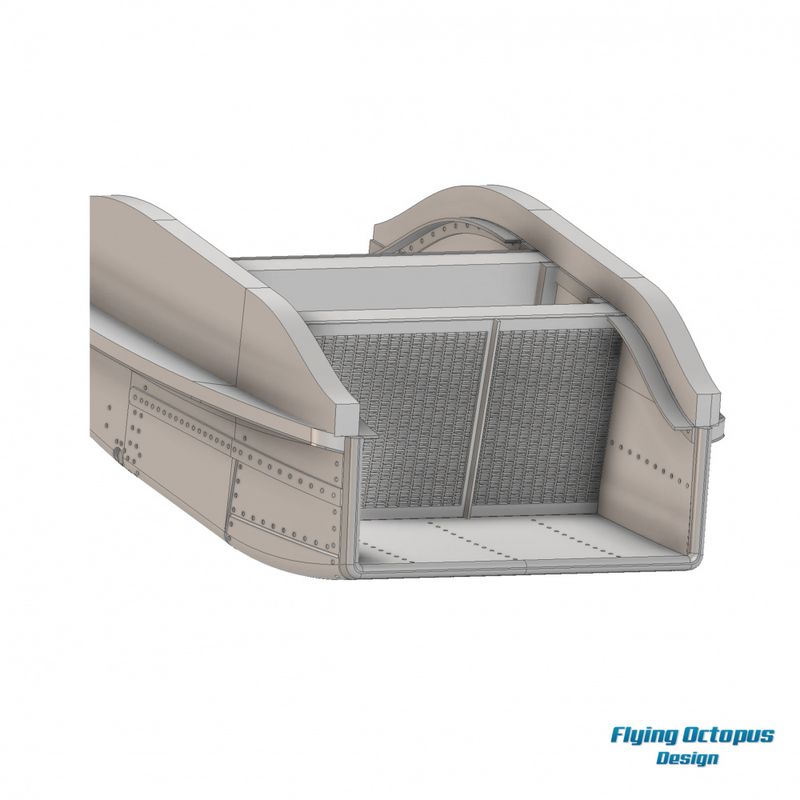 1/24 Scale Spitfire/Seafire radiators kit