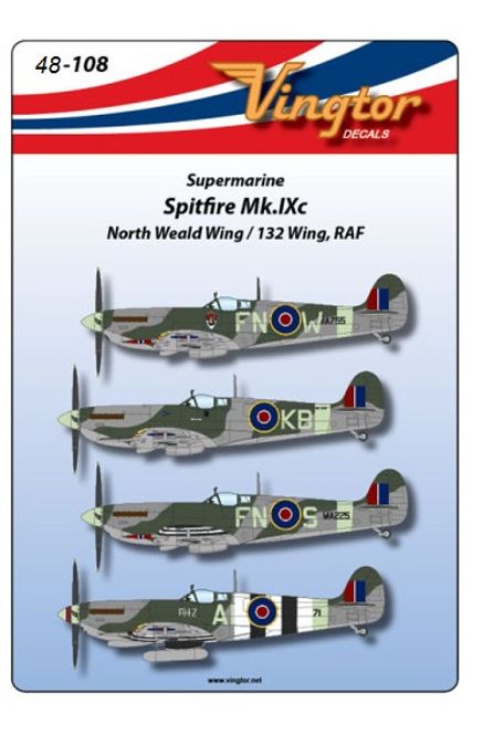 Hovedbilde 1/48 Skala Spitfire Mk.IXc - North Weald Wing, ...