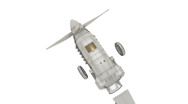 1/72 Scale Hispano HA-1112 M4L Buchon Two-Seat Resin Conversion